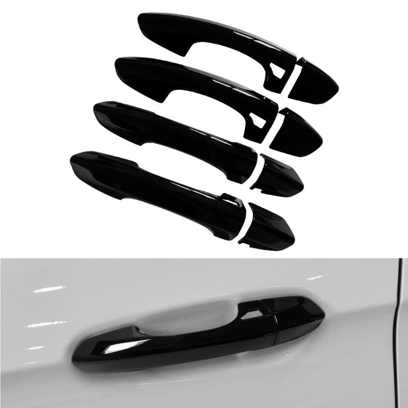 Door Handle Cover Trim Exterior Accessories For Ford Fusion 2013-2019 Black
