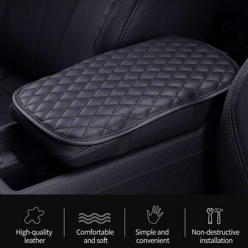 Car Armrest Cushion Cover Center Console Box Pad Protector Accessories Universal gallery