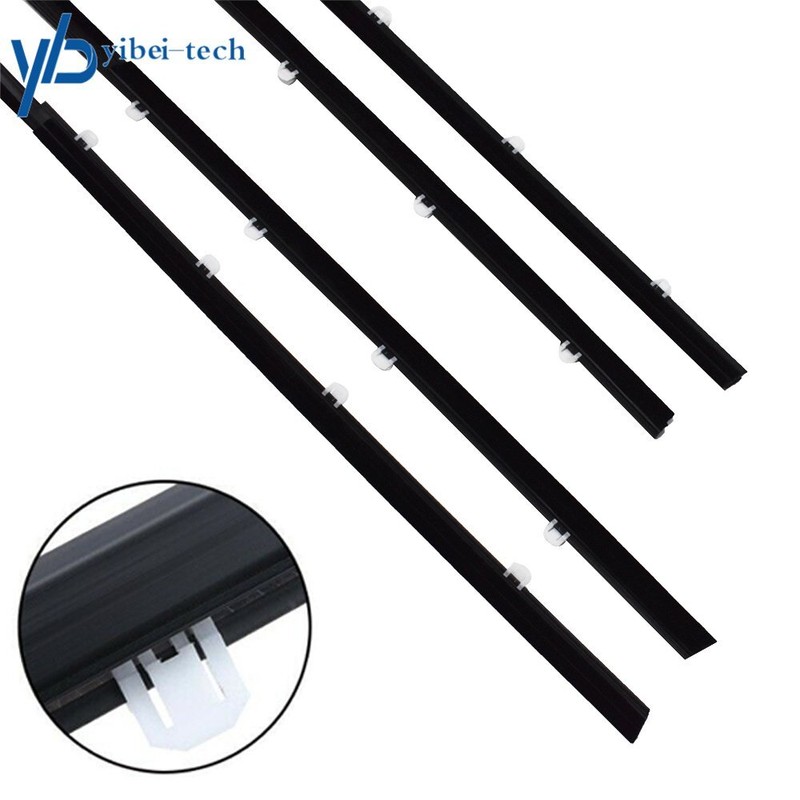 For Honda Civic 4pcs Car Weatherstrip Window Moulding Trim Seal Belt 2012-2015 gallery