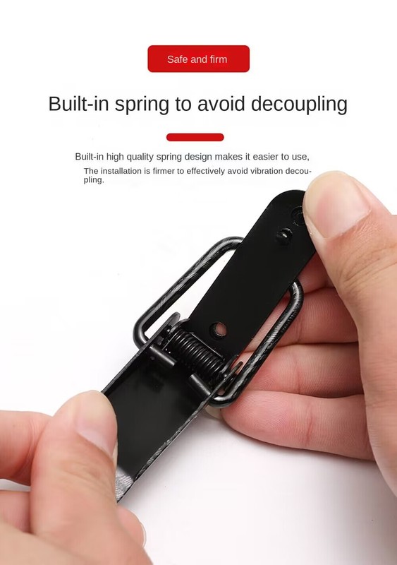 Car Bumper Fixed Lock Security Buckle Hooks Clip Fasteners Decor Carbon Fiber gallery