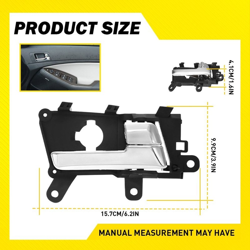 Interior Inner Inside Door Handle Chrome Front Right For Kia Optima 2011-2013 ED gallery