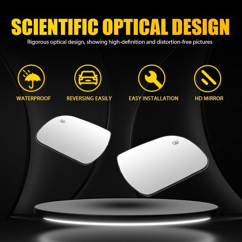 Door Mirror Glass Heated With Plate For Toyota Sienna 2011-2019 Left/Right Side gallery