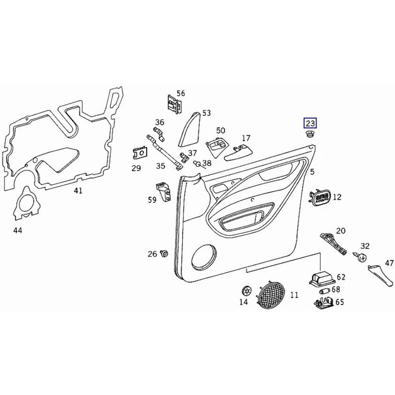 OEM 2019921205 Door Lock Grommet High Universality Fitment Made Of ABS Material gallery