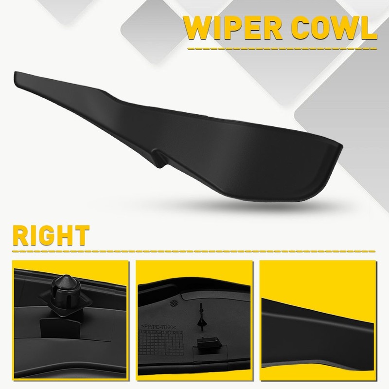 For Chevy Malibu 2016-2025 Durable Right Air Inlet Grille Cowl Extension Cover gallery