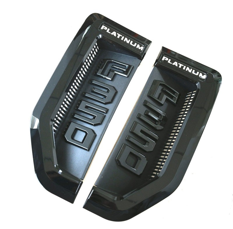 PAIR SET DRIVER &PASSANGER FENDER EMBLEM BADGE FOR 2017-2022 F350 PLATINUM