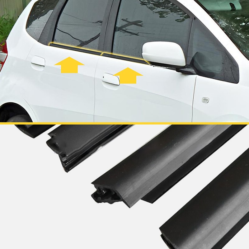 For 2008 2009-2013 Honda Fit Jazz 4PCS Door Belt Weather Strip Molding Sea M gallery