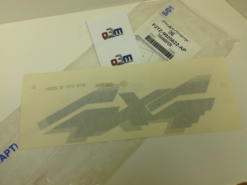 Ford F-150 F-250 F-350 RH or LH Silver 4×4 Bedside DECAL new OEM F2TZ-9925622-AP