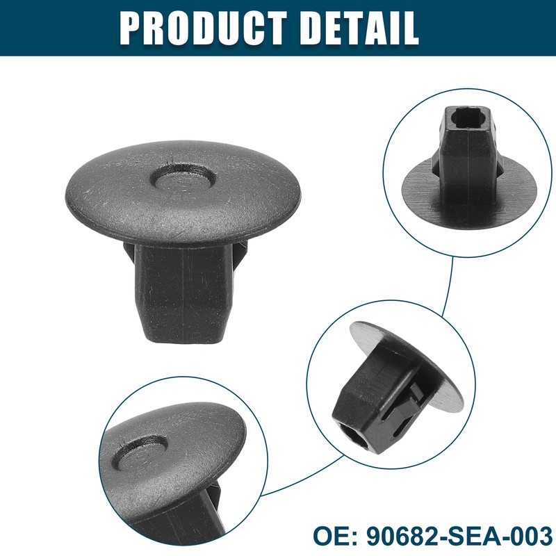 Fender Liner Clips Replacement for Honda Accord No.90682-SEA-003 Black 50 Pcs gallery