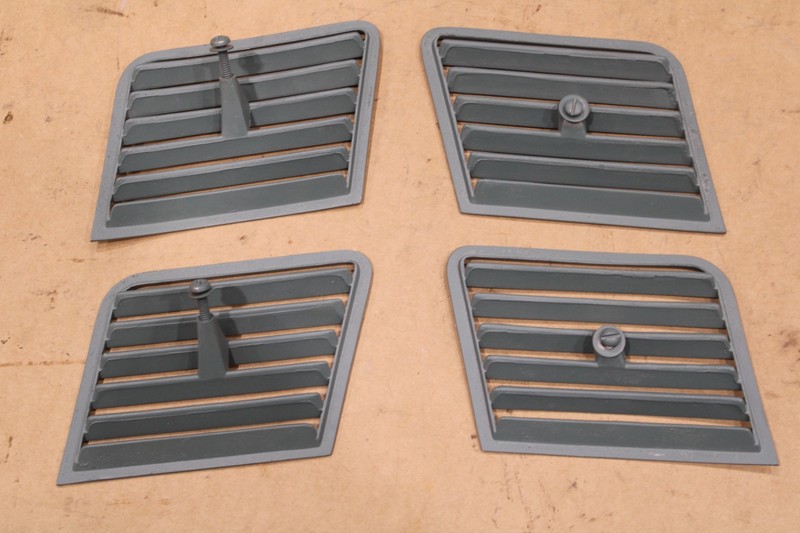 1964 1965 CORVETTE ORIGINAL COUPE ROOF VENT GRILLES CAR SET ALL 4 gallery