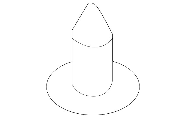 Genuine Volkswagen Body C-Pillar Trim Panel Nut N-105-412-01