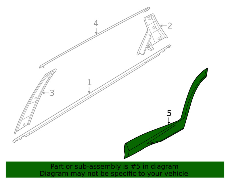 Rear Door Lower Molding 2022-2023-2024 Tucson Left Driver Side Garnish Hyundai gallery