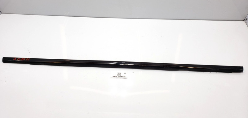 ✅ 15-19 OEM BMW F16 F86 X6 X6M Rear Right Door Window Molding Strip Black