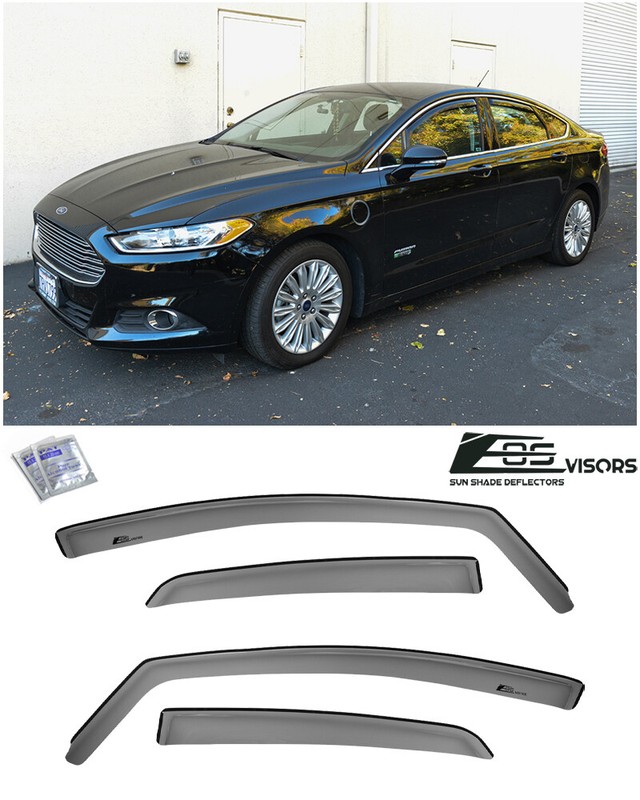 EOS For 13-20 Ford Fusion | IN-CHANNEL Side Vents Window Visors Rain Guards