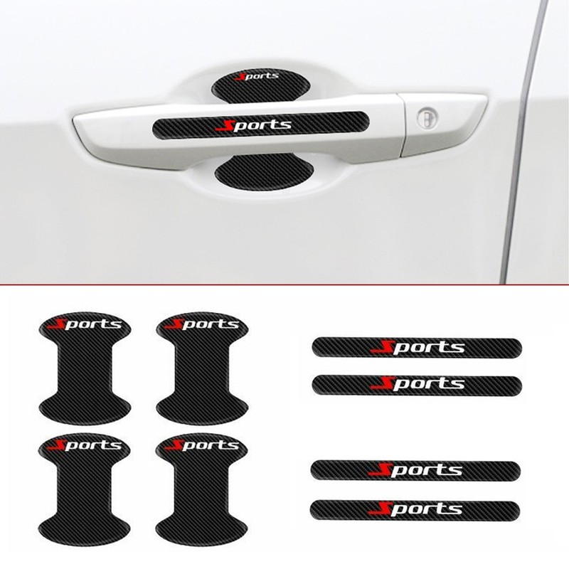 Black Invisible Car Door Handle Films Scratch Protector Sticker Car Accessories gallery