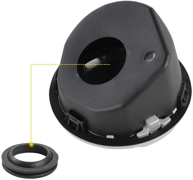 Silver Door Filler Gas Cap Cover Fuel Tank for 2018+ Jeep Wrangler JL JLU Metal gallery