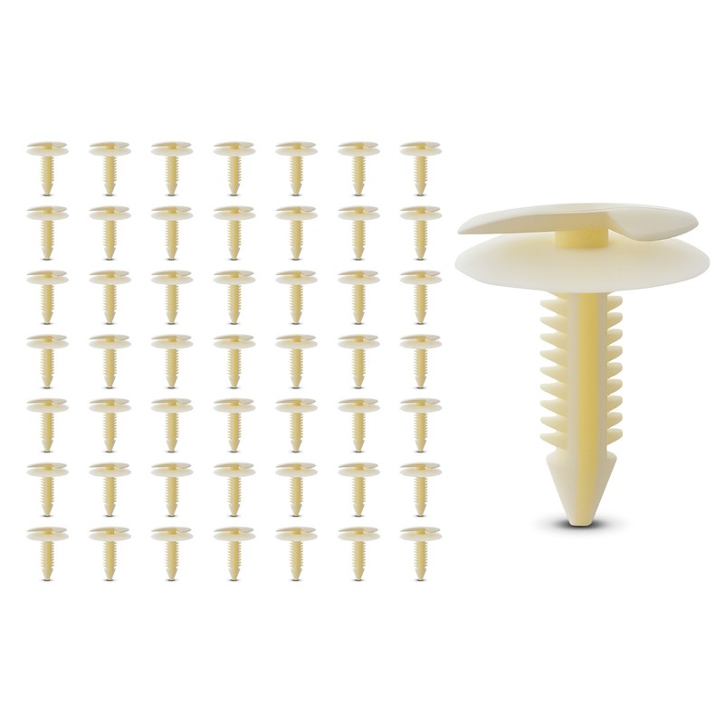 50Pcs 7.94mm Nylon Door Trim Panel Retainer Clips Double Head for GM Chevy Buick gallery