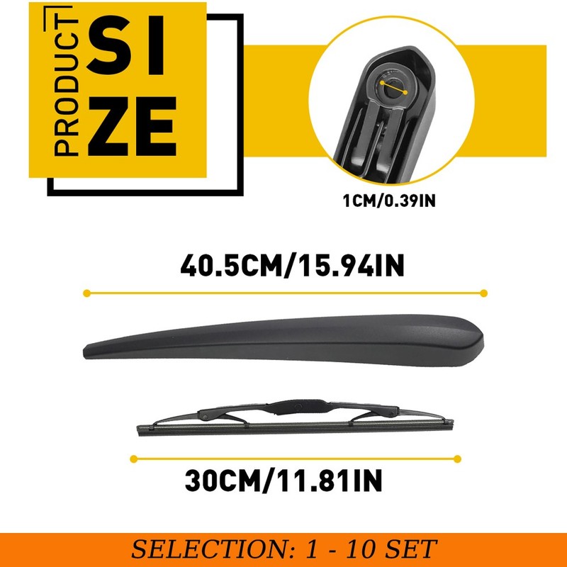 1-10Set For GMC Terrain 10-17 Rear Windscreen Window Wiper Arm w/Blade 84059856