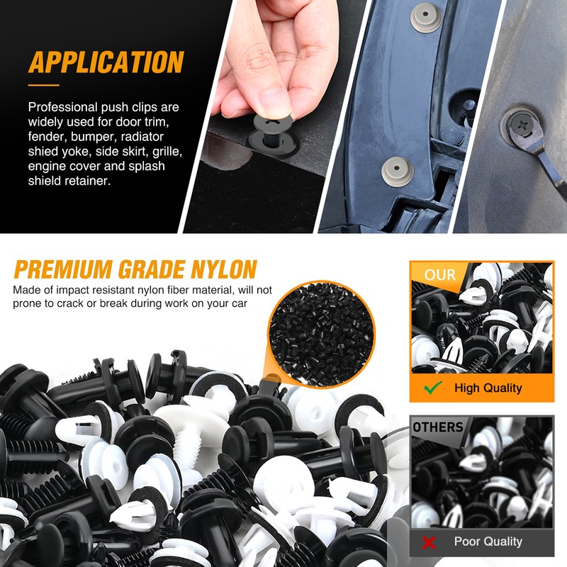 925pcs Auto Car Bumper Retainer Clips Kit Fastener Remover Push Pin Rivet Screw gallery