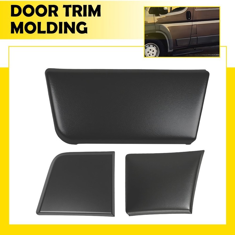 Fits 2014-2018 Ram ProMaster Van Left Front Rear Door Trim Molding Panel 3pcs
