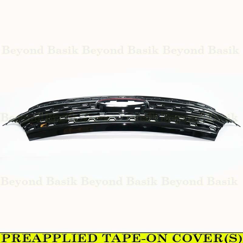2020-2024 Ford Explorer XLT & BASE MODELS GLOSS BLACK Grille Grill COVER OVERLAY gallery