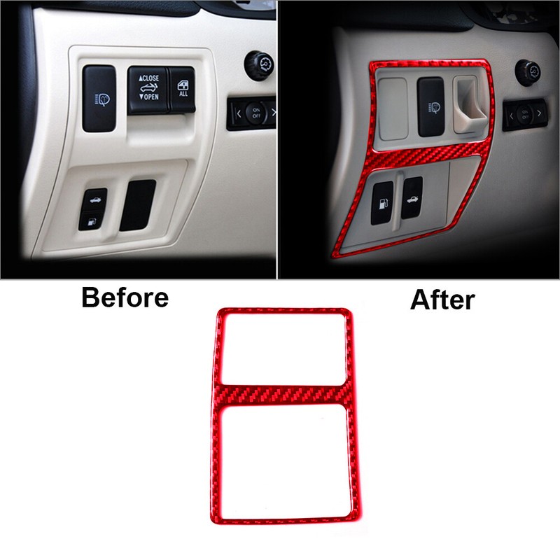13Pcs Red Carbon Fiber Interior Full Set Cover Trim For Lexus IS250 IS350 06-12 gallery