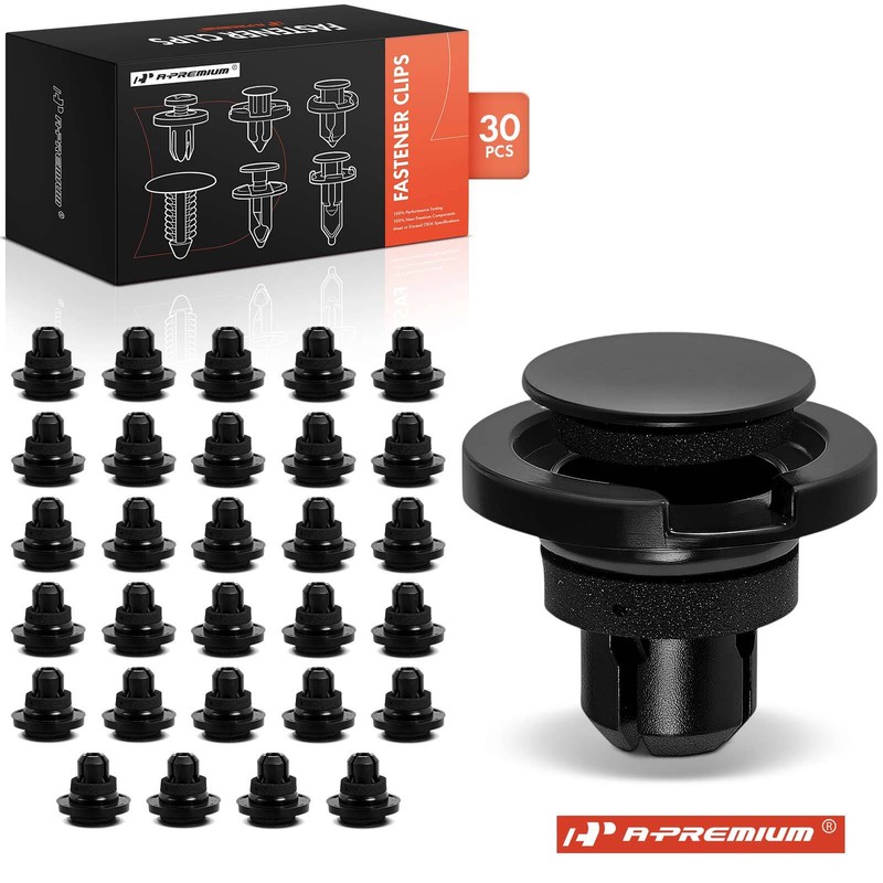 A-Premium 30Pcs 11mm Nylon Rocker Moulding Retainer Clips with Sealer for Subaru