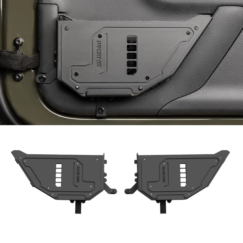 Metal Front Door Storage Pockets for Jeep Wrangler JK JKU（2007-2017）, Sturdy