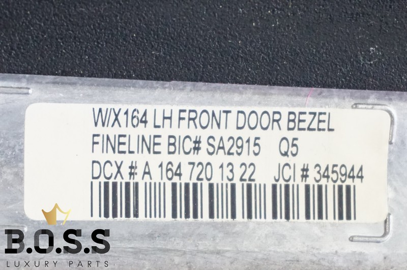 2007-2013 MERCEDES GL450 FRONT LEFT DRIVER SIDE DOOR MOULDING WOOD TRIM OEM gallery
