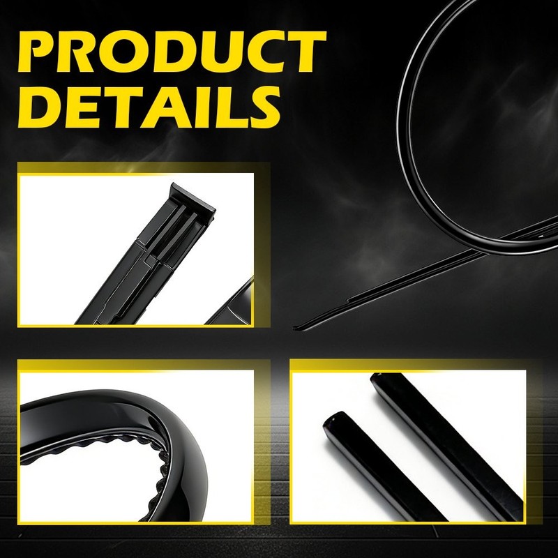 2x Roof Molding Seal Trim Sealing Strip for 2003-2008 Toyota Corolla 75556-12120 gallery