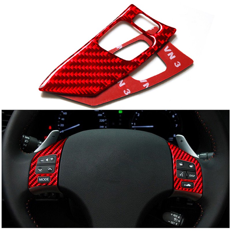 13Pcs Red Carbon Fiber Interior Full Set Cover Trim For Lexus IS250 IS350 06-12 gallery