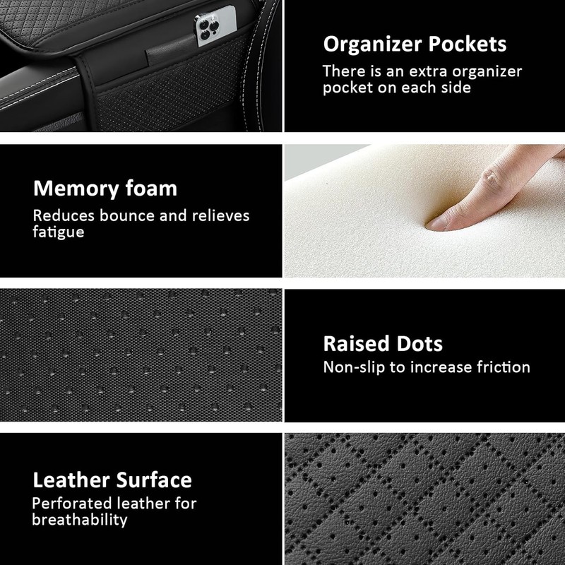 Universal Car Armrest Cover Arm Rest Cushion Auto Center Console Pad Protector gallery