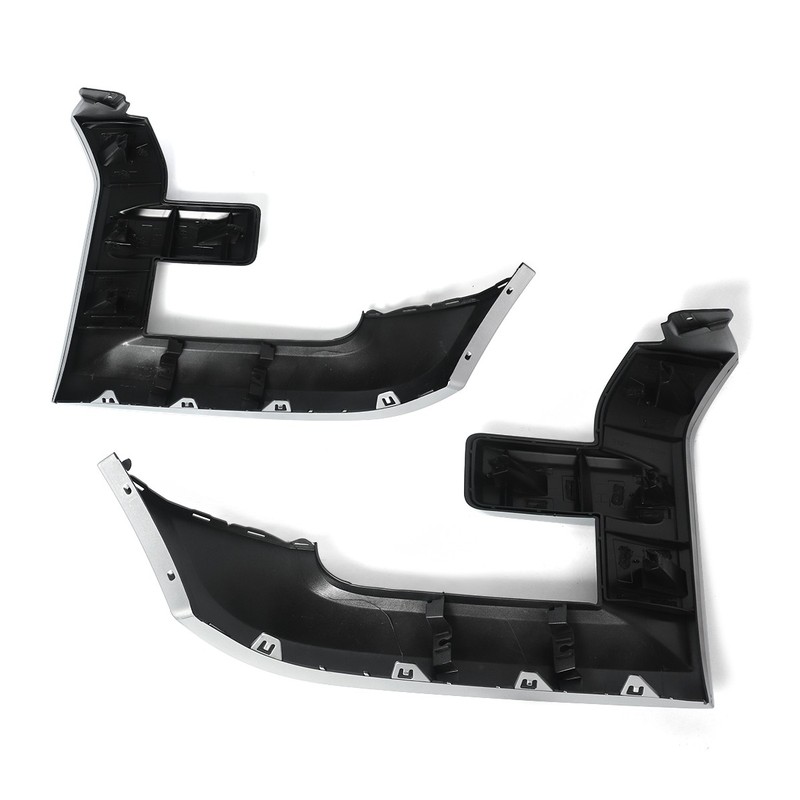 For Ford 2015-2017 F-150 Ingot Silver Painted Headlight Bezel Trim Grill Molding gallery