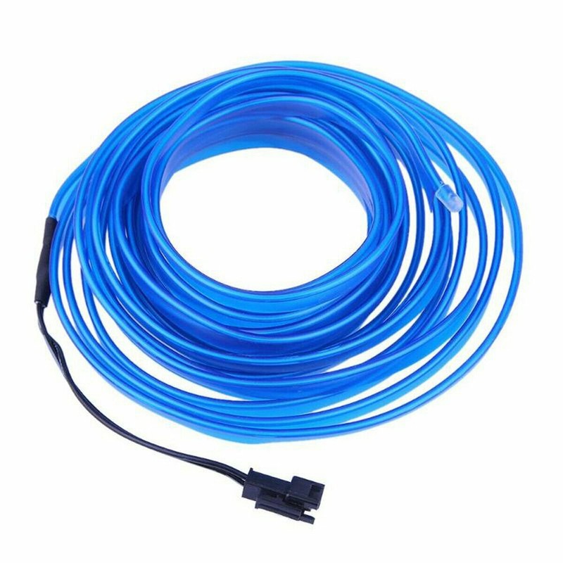 2m Blue LED Car Interior Decorative Atmosphere Wire Strip Light Accessories US gallery