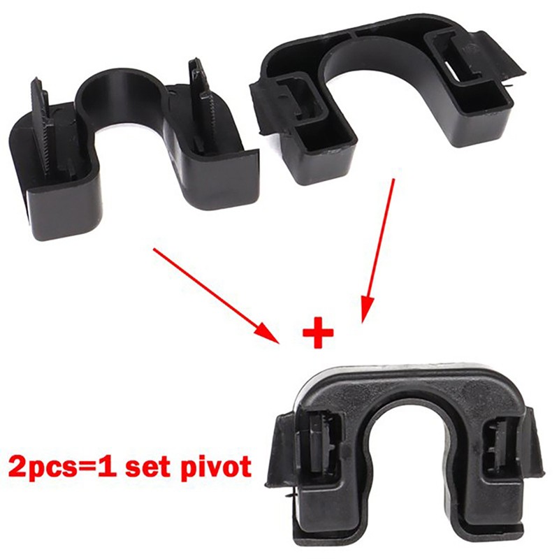 2 PCS Rear Boot Trunk Cover Parcel Shelf Clips Auto Accessories For Ford gallery