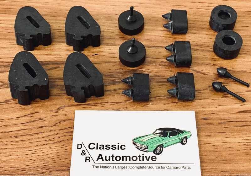 Rubber Stopper Kit 70-81 Camaro 14pc 70 71 72 73 74 75 76 77 78 79 80 all models gallery