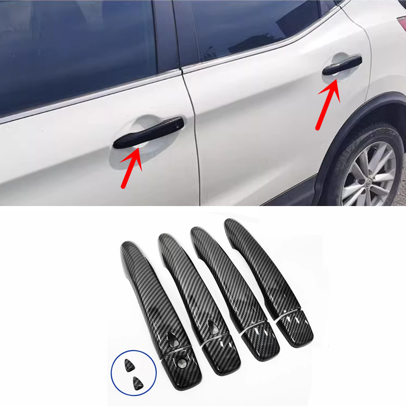 For Nissan Versa 2023-2024 ABS Carbon Fiber Front Door Handles Cover Trim 10PCS gallery