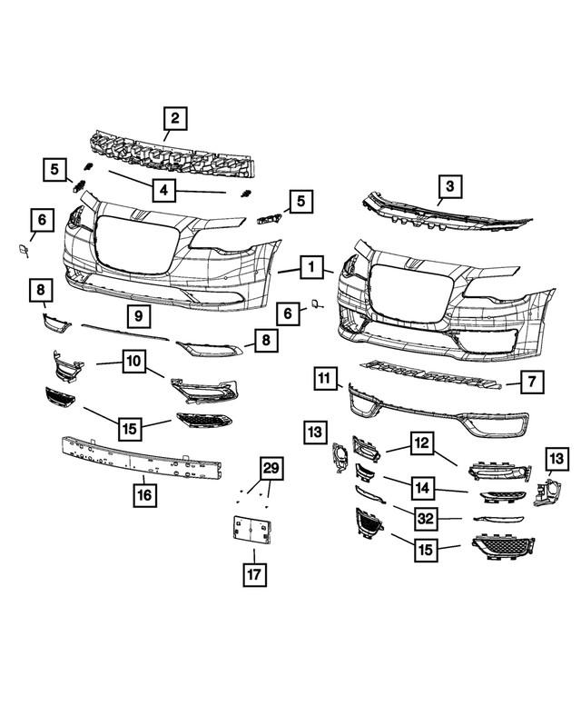 Genuine Mopar Fascia Applique 5SW13SZ0AC gallery