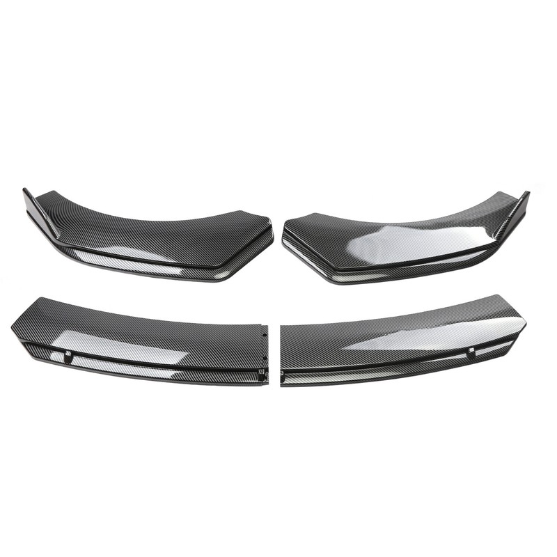 Front Bumper Lip Splitter Spoiler Carbon Fiber Style For Ford Fiesta Body Kits gallery