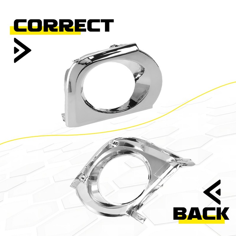 2Pcs Chrome Fog Light Bezel Trim For Toyota 4Runner Trail 2010-2013 Left Right gallery