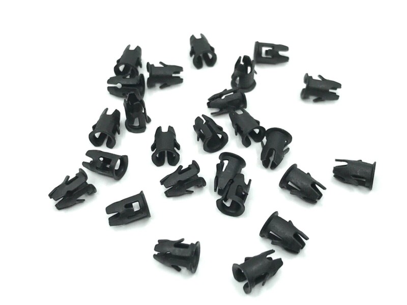 25 pcs script name plate emblem nuts tubular barrel 1/8″ stud 3/16″ hole GM GMC