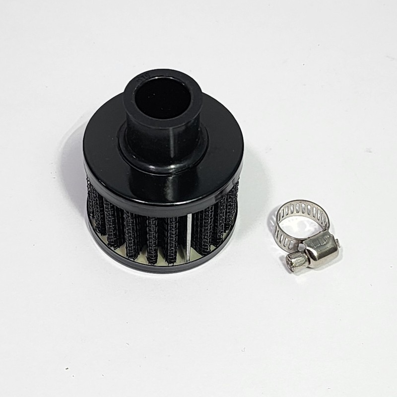 BLACK 12MM RACING MINI AIR OIL BREATHER FILTER FOR HONDA CIVIC EG EK MUGEN POWER gallery