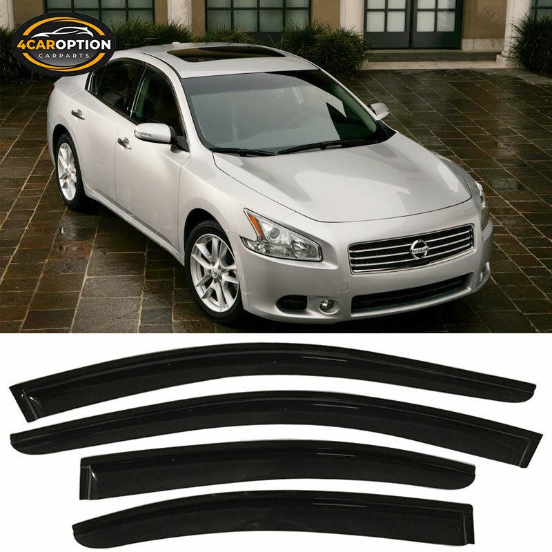 Fits 09-15 Nissan Maxima Window Visors Rain Sun Guard Vent 4Pc Set
