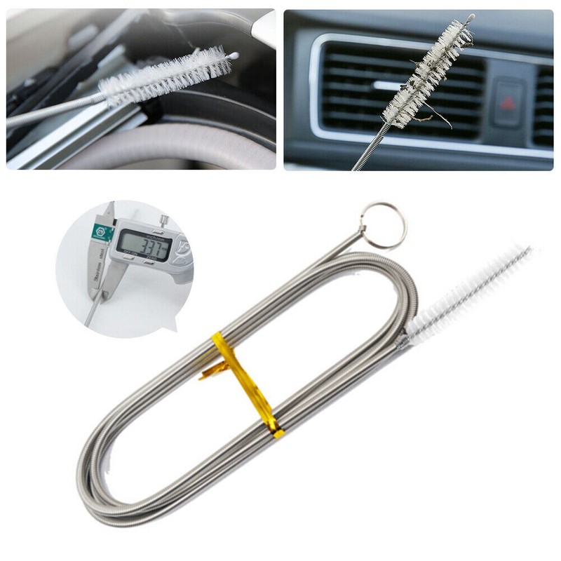 2Pcs Flexible Car Drain Dredge Clog Sunroof Cleaning Scrub Brush Tool Universal gallery