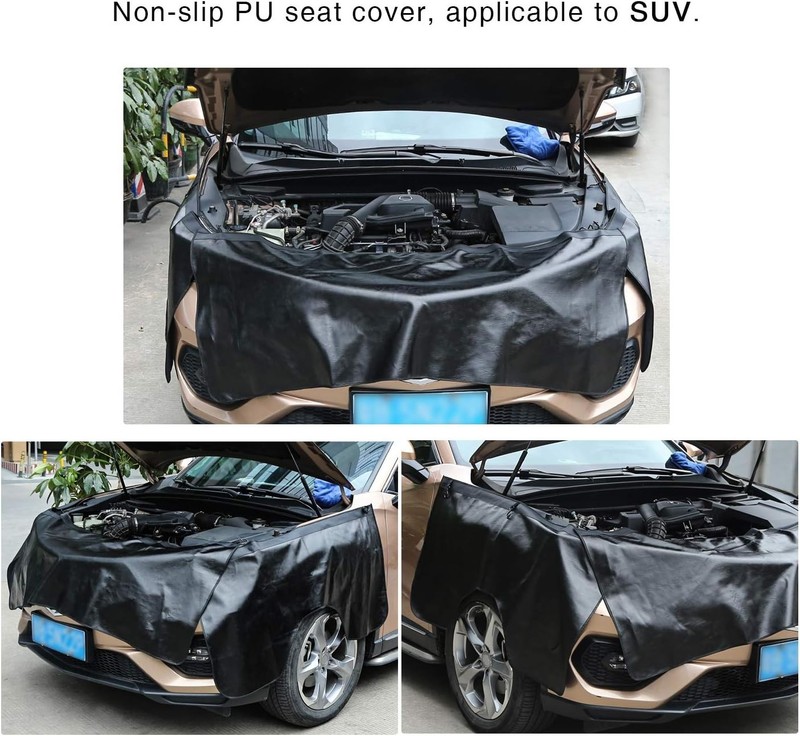 Universal Fit Microfiber Leather Fender Protectors - 3-Piece Set for Mechanics gallery