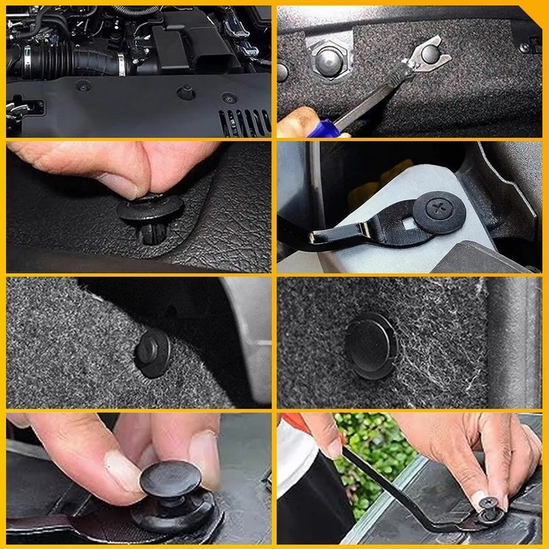 146x Bumper Retainer Clamp Fasteners Push Pin Rivets Door Panel Liner Clips EXD gallery