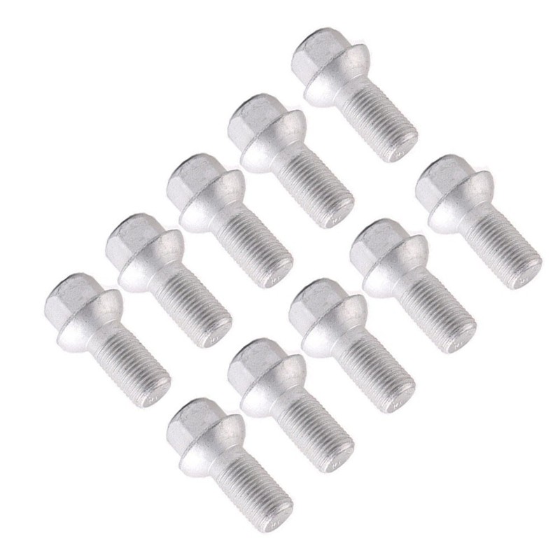 10pcs Wheel Lug Bolts Nuts 0009904907 For Mercedes wheel replacement parts gallery