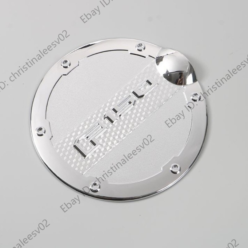 For F150 Gas Tank Cap Fuel Filler Door Cover for 2015-2020 Ford F150 ABS Chrome gallery
