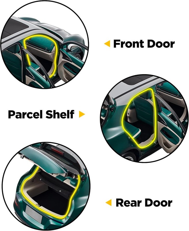 10Feet Rubber Universal Car RV Truck Door Edge Trim Seal Strip with Side Bulb gallery