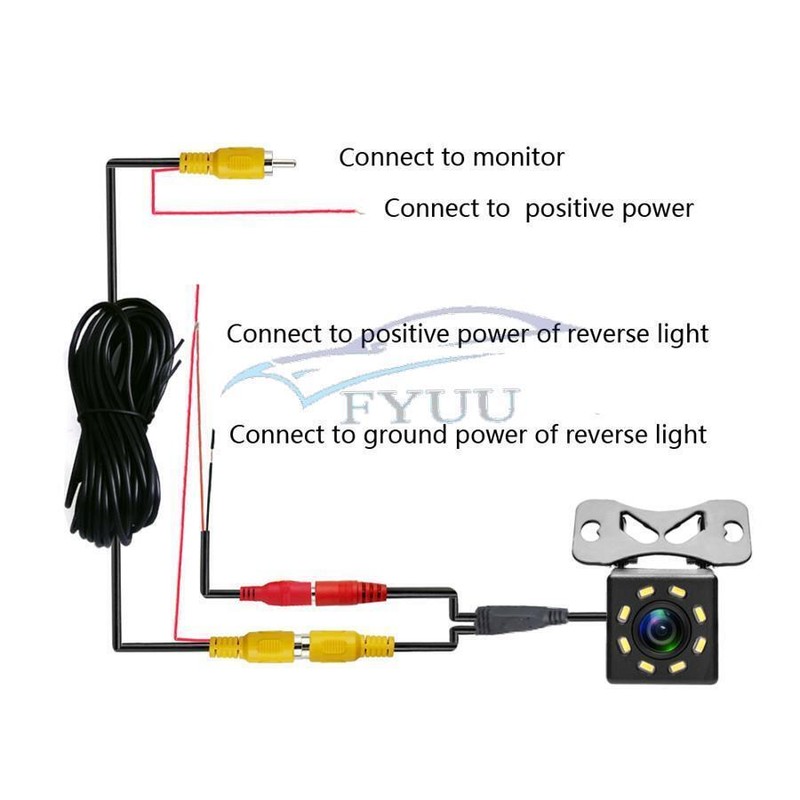 8 Night Vision 170 Degree Wide Angle Car Rear View Backup Camera For Car RV gallery