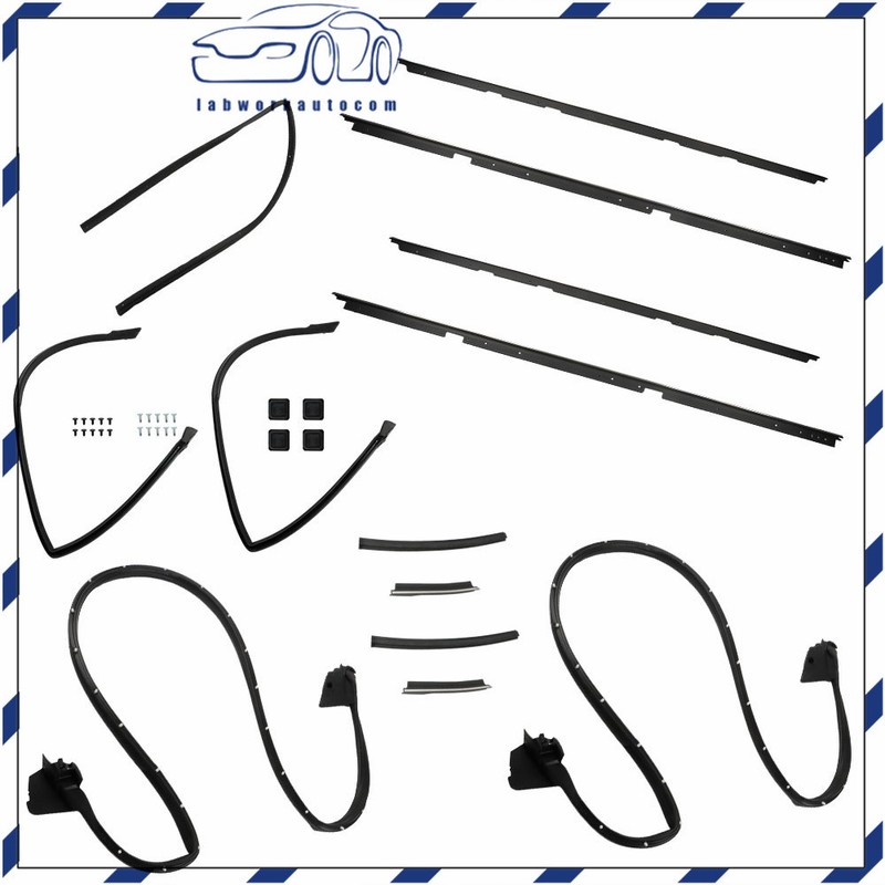 Fit For GMC Caballero&Chevrolet El Camino 78-87 17PCS Weatherstripping Seals Kit gallery